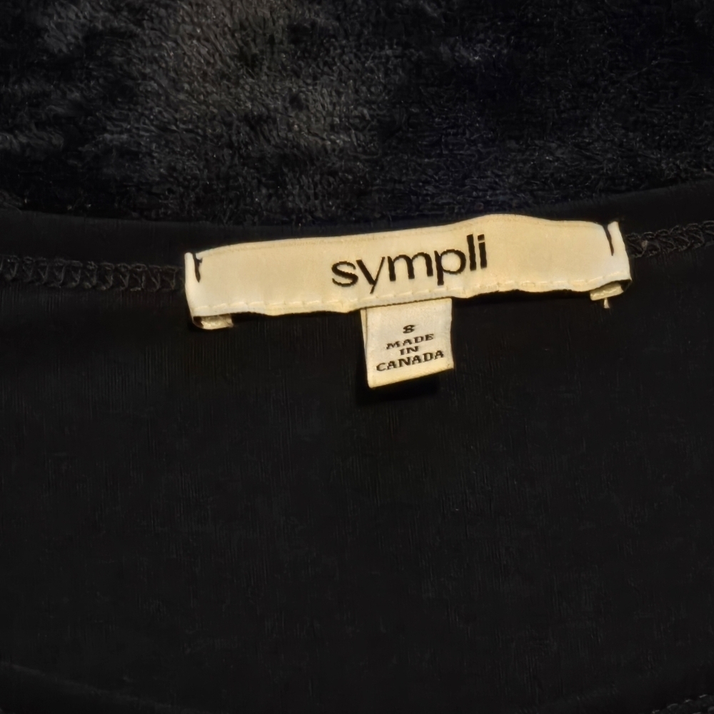 Sympli Trim Boxy Top Colour Navy Size 8 - Picture 4 of 10